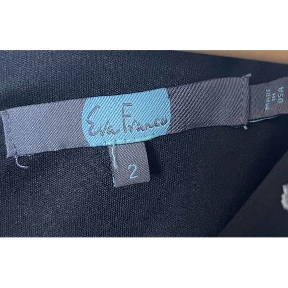 Anthropologie Eva Franco Black Clip Dot V Neck Maxi Dress Size 2 - Picture 5 of 9